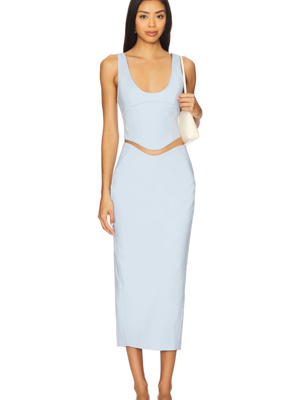 Camila Coelho Light Blue Skirt Set